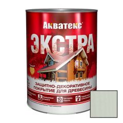 Защитно-декоративное покрытие Акватекс (Aquateks) Экстра для древесины белый 0,8 л