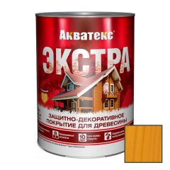 Защитно-декоративное покрытие Акватекс (Aquateks) Экстра для древесины калужница 0,8 л