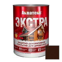Защитно-декоративное покрытие Акватекс (Aquateks) Экстра для древесины орех 0,8 л