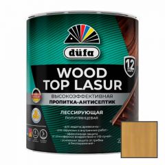 Высокоэффективная пропитка-антисептик Dufa (Дюфа) Wood Top Lasur лессирующая для защиты древесины полуглянцевая 13 Сосна 2,5 л