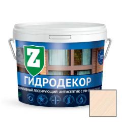 Пропитка защитно-декоративная Зелест Гидродекор Д-1 с УФ фильтром Морозный иней 9 кг