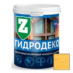 Пропитка защитно-декоративная Зелест (Zelest) Гидродекор Д-1 с УФ фильтром Янтарная ель 0,9 кг