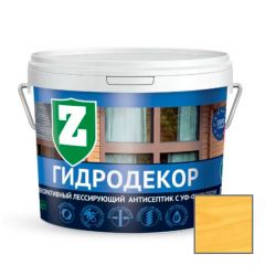 Пропитка защитно-декоративная Зелест Гидродекор Д-1 с УФ фильтром Янтарная ель 9 кг