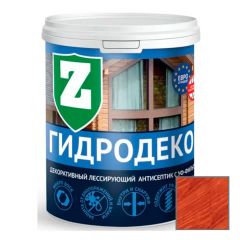 Пропитка защитно-декоративная Зелест (Zelest) Гидродекор Д-1 с УФ фильтром Красное дерево 0,9 кг