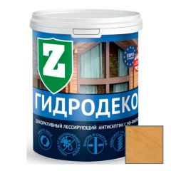 Пропитка защитно-декоративная Зелест (Zelest) Гидродекор Д-1 с УФ фильтром Золотой дуб 0,9 кг