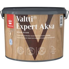 Антисептик лессирующий Tikkurila/Tikkivala (Тиккурила/Тиккивала) Valtti Expert Akva бесцветный 9 л