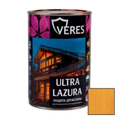 Декоративная пропитка для дерева Veres Ultra Lazure Сосна шелковисто-глянцевая 0,9 л