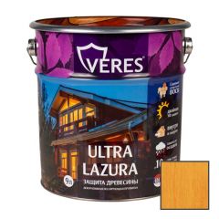 Декоративная пропитка для дерева Veres Ultra Lazure Сосна шелковисто-глянцевая 9 л