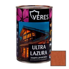 Декоративная пропитка для дерева Veres Ultra Lazure Золотой бор шелковисто-глянцевая 0,9 л