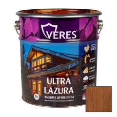 Декоративная пропитка для дерева Veres Ultra Lazure Дуб шелковисто-глянцевая 9 л