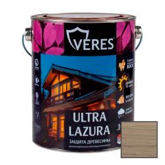 Декоративная пропитка для дерева Veres Ultra Lazure Старая древесина шелковисто-глянцевая 2,7 л