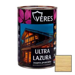 Декоративная пропитка для дерева Veres Ultra Lazure Калужница шелковисто-глянцевая 0,9 л