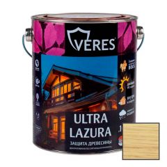Декоративная пропитка для дерева Veres Ultra Lazure Калужница шелковисто-глянцевая 2,7 л