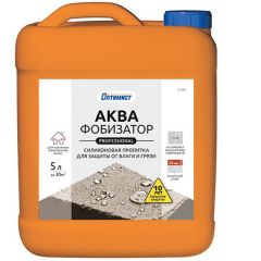 Аквафобизатор силиконовая пропитка Оптимист Professional C 418 для защиты от влаги и грязи 5 л