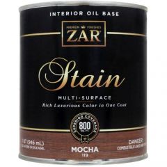 Масло льняное тонирующее Zar Interior Oil Base Stain Кофе Мокко (Mocha) 0,946 л (11912)