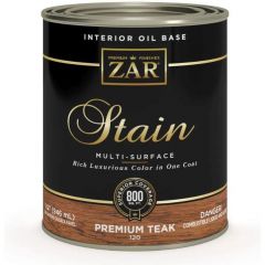 Масло льняное тонирующее Zar Interior Oil Base Stain Премиум тик (Premium Teak) 0,946 л (12012)