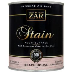 Масло льняное тонирующее Zar Interior Oil Base Stain Пляжный домик (Beach House) 0,946 л (13912)