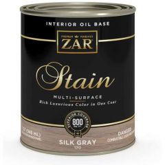 Масло льняное тонирующее Zar Interior Oil Base Stain Шелковисто серый (Silk Gray) 0,946 л (17012)