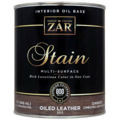 Масло льняное тонирующее Zar Interior Oil Base Stain Загорелая кожа (Oiled Leather) 0,946 л (50312)
