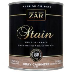 Масло льняное тонирующее Zar Interior Oil Base Stain Серый кашемир (Gray Cashmere) 0,946 л (50412)