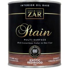 Масло льняное тонирующее Zar Interior Oil Base Stain Экзотический палисандр (Exotic Redwood) 0,946 л (51812)