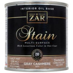 Масло льняное тонирующее Zar Interior Oil Base Stain Серый кашемир (Gray Cashmere) 0,236 л (50406)