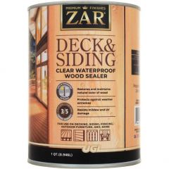 Масло палубное Zar Deck & Siding Clear Waterproof Wood Sealer бесцветный 0,946 л (78812)