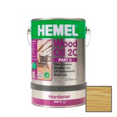 Масло для дерева двухкомпонентное Hemel Wood Oil 2C 3511H Бесцветный А (2,5 л) + B (0,5 л) 3 л
