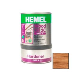 Масло для дерева двухкомпонентное Hemel Wood Oil 2C 3512H Натуральный А (0,75 л) + B (15 л) 0,9 л