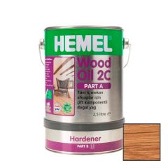 Масло для дерева двухкомпонентное Hemel Wood Oil 2C 3512H Натуральный А (2,5 л) + B (0,5 л) 3 л