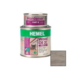 Масло для дерева двухкомпонентное Hemel Wood Oil 2C 3516H Серо-голубой А (250 мл) + B (50 мл) 0,3 л