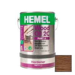 Масло для дерева двухкомпонентное Hemel Wood Oil 2C 3518H Английский граб А (2,5 л) + B (0,5 л) 3 л
