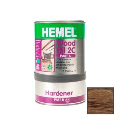 Масло для дерева двухкомпонентное Hemel Wood Oil 2C 3520H Темный дуб А (0,75 л) + B (15 л) 0,9 л