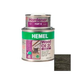 Масло для дерева двухкомпонентное Hemel Wood Oil 2C 3522H Черный А (250 мл) + B (50 мл) 0,3 л