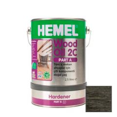 Масло для дерева двухкомпонентное Hemel Wood Oil 2C 3522H Черный А (2,5 л) + B (0,5 л) 3 л