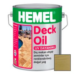 Масло для террас Hemel Deck Oil матовый 3100Н Бесцветная база 0,675 л