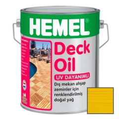 Масло для террас Hemel Deck Oil матовый 3111Н Лимонный 0,18 л