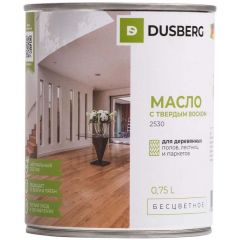 Масло с твердым воском Dusberg шелковисто-глянцевый бесцветный 2530, 0,75 л