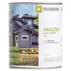 Масло для дерева Dusberg шелковисто-глянцевый бесцветный 2110, 0,75 л
