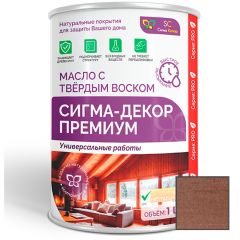 Масло с твердым воском Сигма Колор (Sigma Color) Сигма-декор премиум 009 Палисандр 1 л.