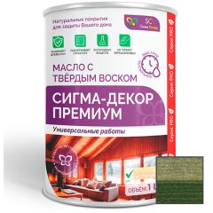 Масло с твердым воском Сигма Колор (Sigma Color) Сигма-декор премиум 020 Кедр 1 л.