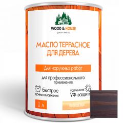 Масло террасное для дерева Wood House (Вуд Хаус) 010 Шоколад 3 л.