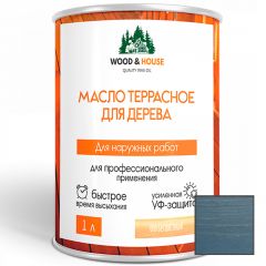 Масло террасное для дерева Wood House (Вуд Хаус) 013 Графит 3 л.
