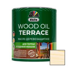 Масло деревозащитное для террас и садовой мебели Dufa (Дюфа) Wood Oil Terrace полуматовое Бесцветный 1,9 л