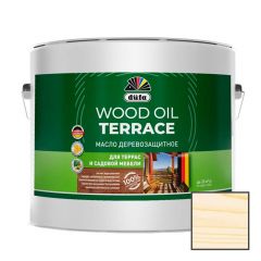 Масло деревозащитное для террас и садовой мебели Dufa (Дюфа) Wood Oil Terrace полуматовое Бесцветный 9 л