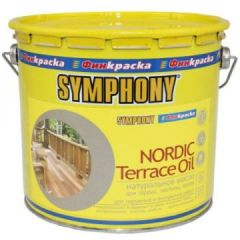 Масло для деревянных террас и настилов Symphony Nordic Terrace Oil бесцветный 2,7 л