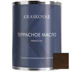 Масло для террас Kraskovar (Красковар) Deco Oil Terrace Брауни 0,75 л, 1900002203