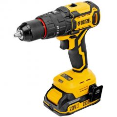 Аккумуляторная ударная дрель-шуруповерт Denzel (Дензель) CIDH-BL-20 Li-Ion 20 В (26137)