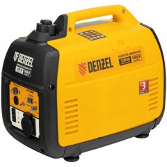 Генератор инверторный Denzel (Дензель) GT-1200iS 1.2 кВт, закрытый корпус, ручной старт (94701)