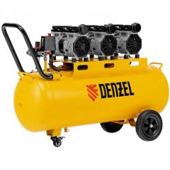 Компрессор безмасляный малошумный Denzel (Дензель) DLS 1800/100 1800 Вт (58028)